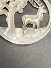 SILVER PLATED MODERN OLD DENMARK WOMENS ESTATE DEER TREE WILD SETTING PENDANT. — photo 5