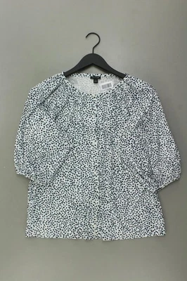 ⭐ Ann Taylor LOFT blusa para damas talla 42, L punteado blanco ⭐ - Imagen 1 de 4