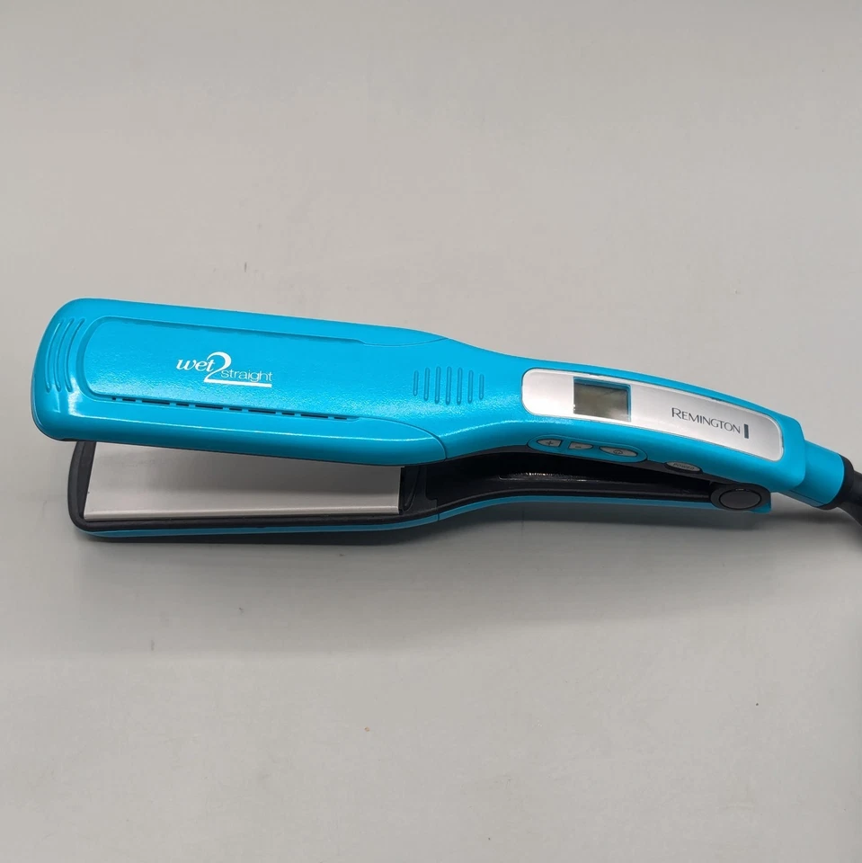Plancha de pelo Remington Wet 2 recta 1,75" azul Foto 2 de 4
