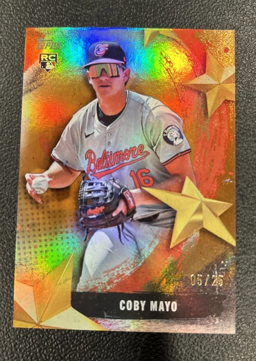 2025 Topps Series 2 Coby Mayo Stars of MLB RC ORANGE #01/25