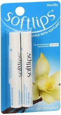 Softlips Stick SPF20 Vanilla 2pk 12x0.14oz