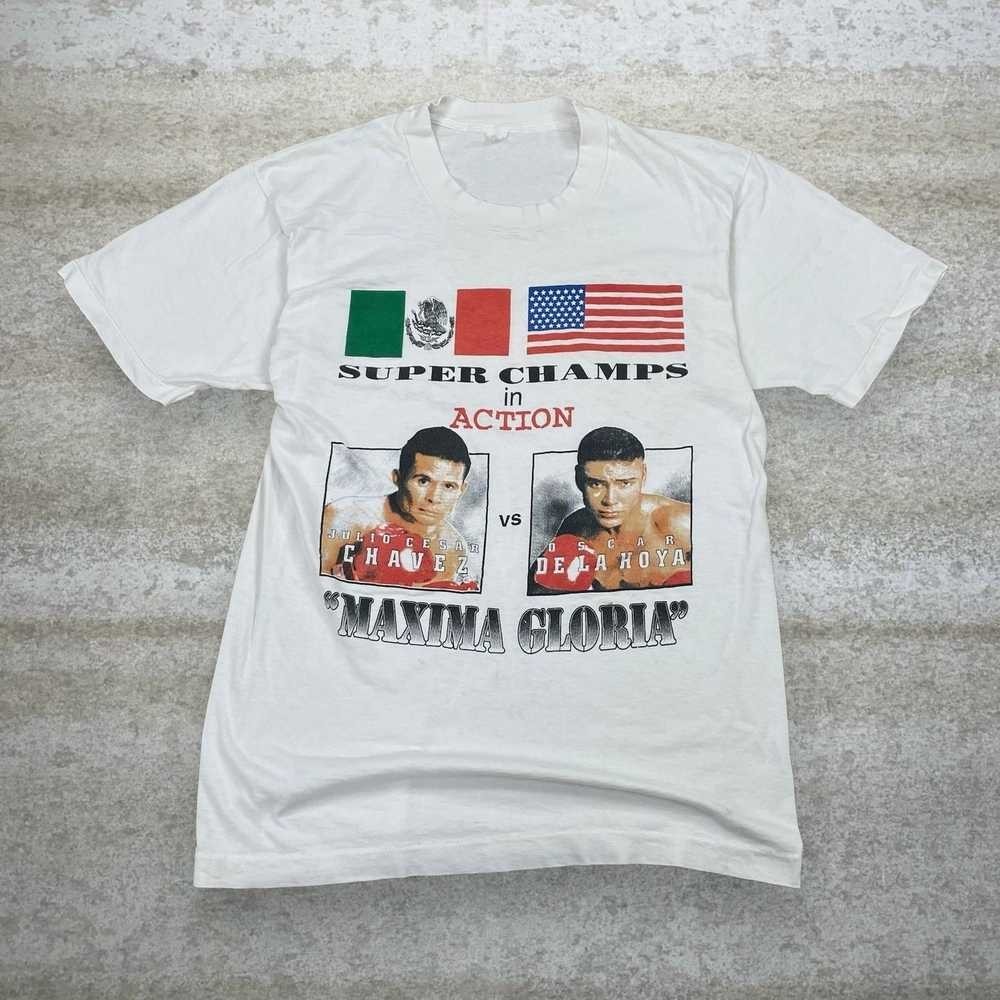 Vintage Oscar De La Hoya v Julio Cesar Boxing Shirt PH188