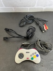 SEGA Saturn HST 3220 Console Box HST0014 Cream 2 Controller Ports Tested