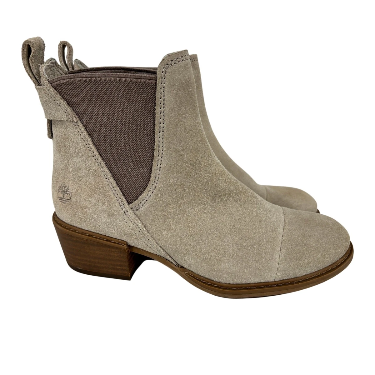 Timberland Women\'s  Gray Suede Chukka Chelsea Boots Size 7 Timberland A2PBB Brimfield MID CHELSEA Chelsea Boots in  main image 3