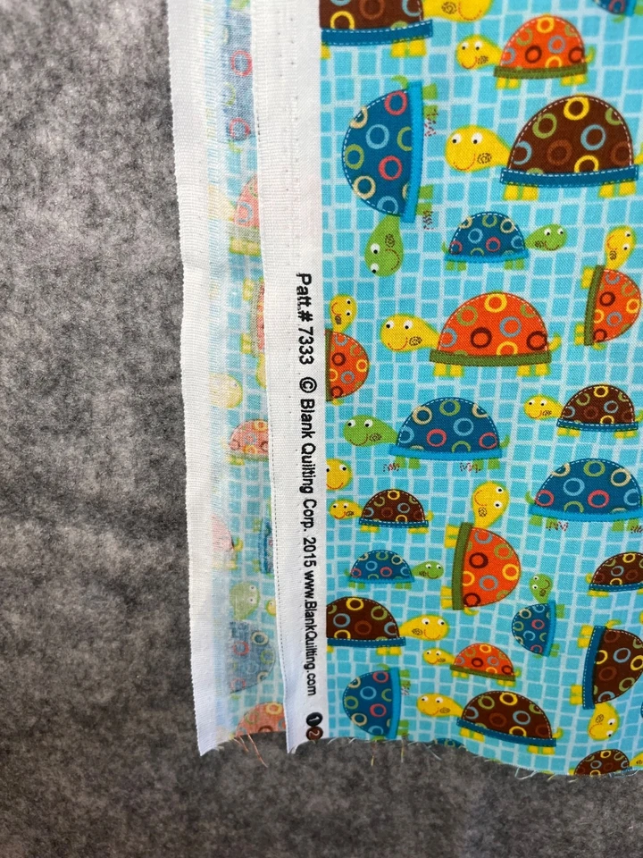 Blank Quilting TURTLES Primary Colors Cotton Quilting Fabric 44x27” - Image 3 of 4