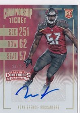 2016 Noah Spence Contenders Championship Ticket  Auto  RC 98/99 #176 (A5774)