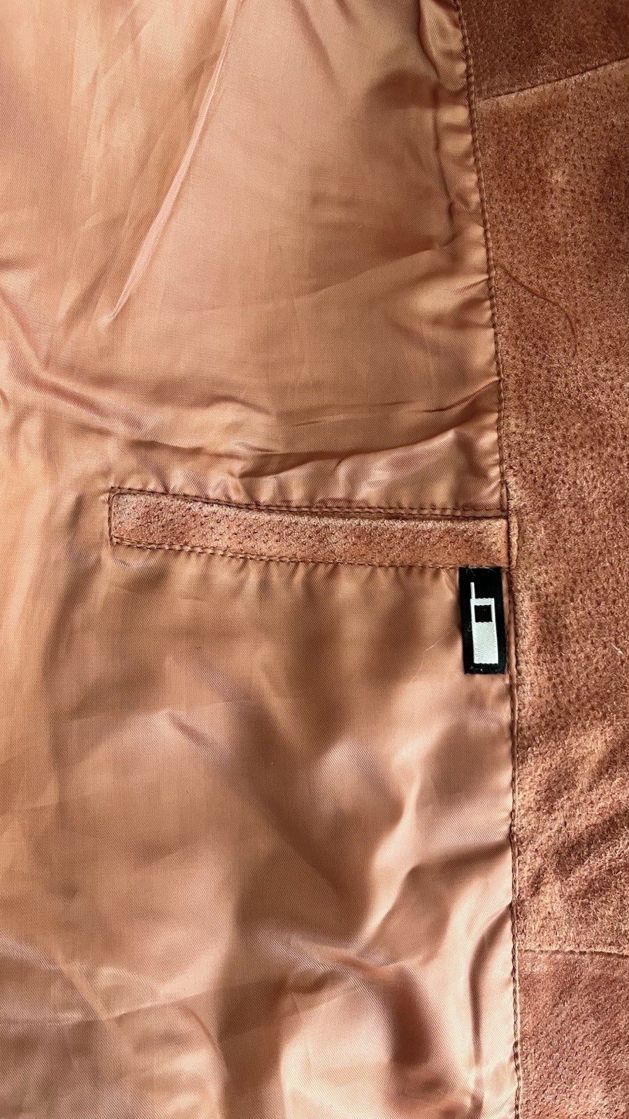 Relativity Orange Suede Button Collared Mid-Lengt… - image 8