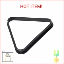 GSE Games & Sports Expert Black Plastic Billiard Pool Ball 8-Ball Triangle Racks