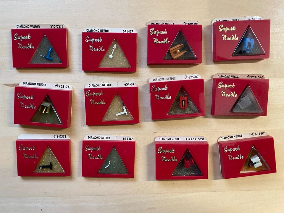 NOS Superb Stereo & Mono Diamond Needle - Multiple Models