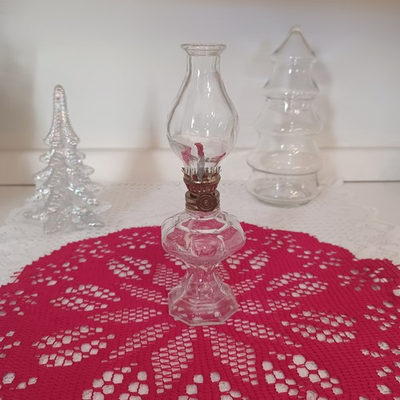 #ad #ad Vintage Kerosene Oil Lamp 6.75 Inches Tall $12.00