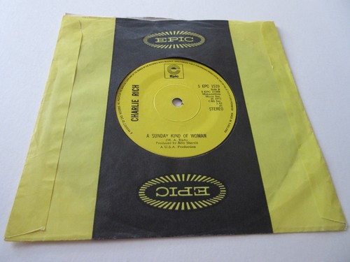 CHARLIE RICH - BEHIND CLOSED DOORS 7" VINYL SINGLE 1973 EPIC S EPC 1539 - Picture 6 of 7