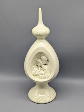 Vtg Byron Molds 1977 Ceramic Christmas Table Nativity Scene Ornament Topper 