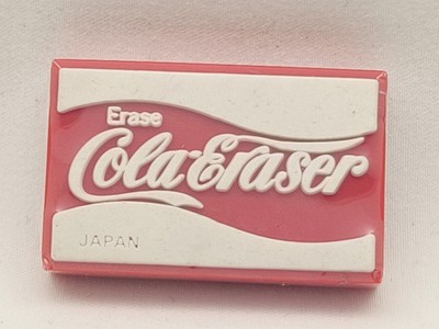RAR Vintage Japanischer Radiergummi Coca-Cola Werbung Logo Sammlerstück VERSIEGELT