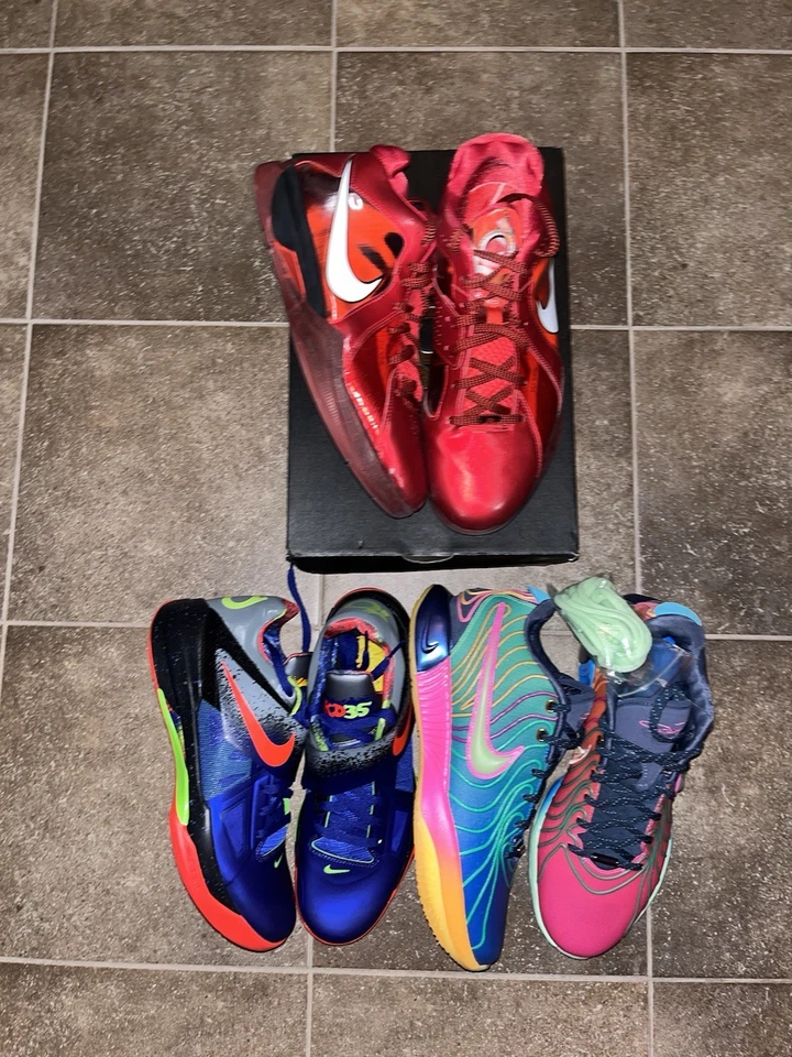 Size 10.5 - Nike basketball KD 3 All Star Kd 4 Nerf Lebron 21 Optimism - Bundle - Image 3 of 4