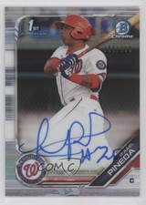 2019 Bowman Chrome Prospects Refractor 344/499 Israel Pineda #CPA-IP Auto 7m3