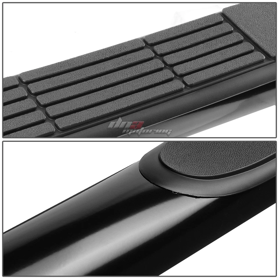 Para Silverado Sierra 2000-2019 cabina extendida 3" estribo Nerf Bar negro Foto 2 de 4