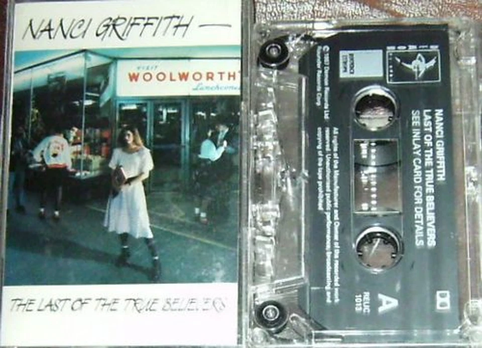 NANCI GRIFFITH LAST OF THE TRUE BELIEVERS CASSETTE ALBUM COUNTRY FOLK  - Image 2 of 4