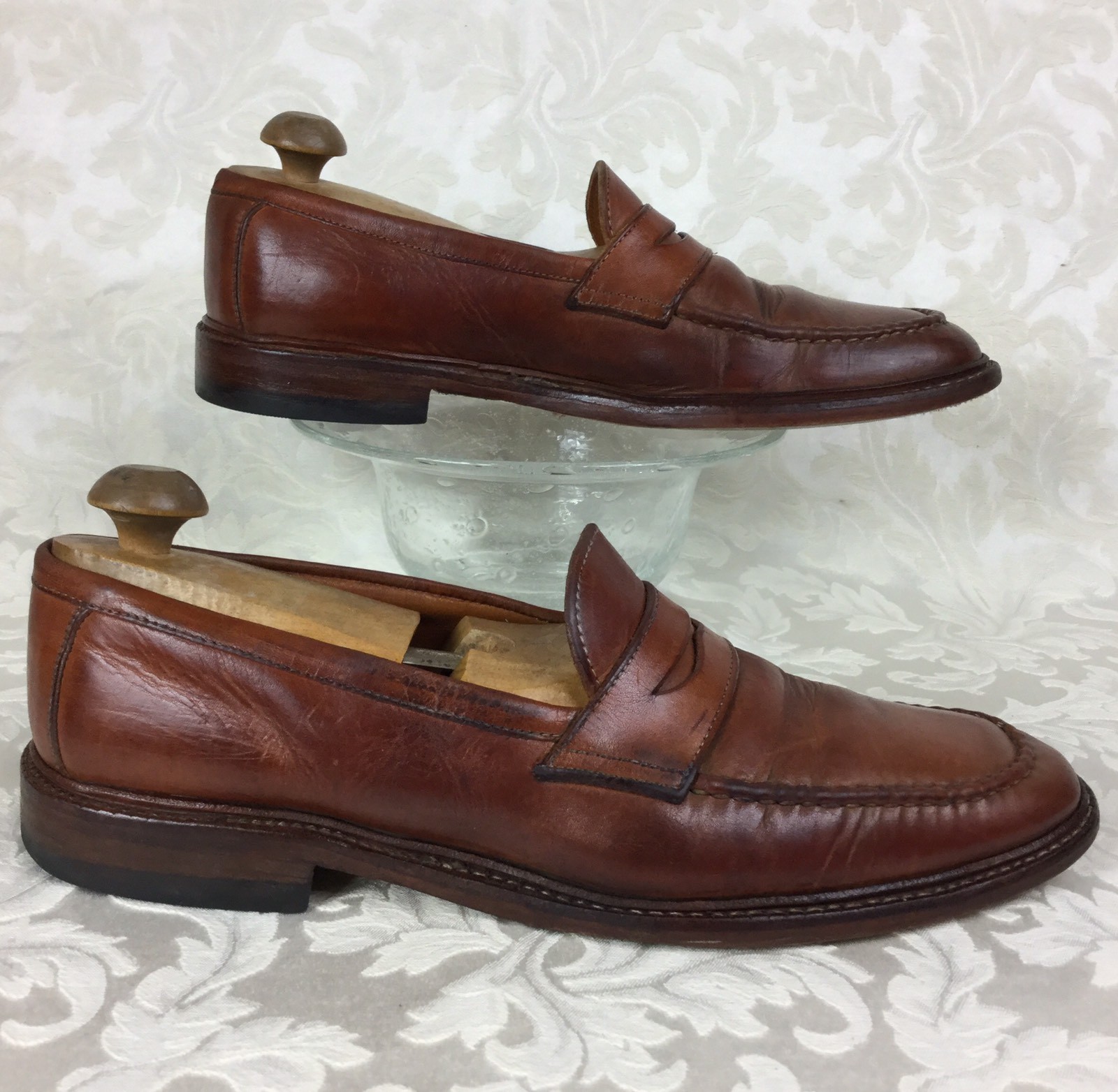 rare ALLEN EDMONDS "DORNOCH" USA 🇺🇸 Made leather pe… Gem