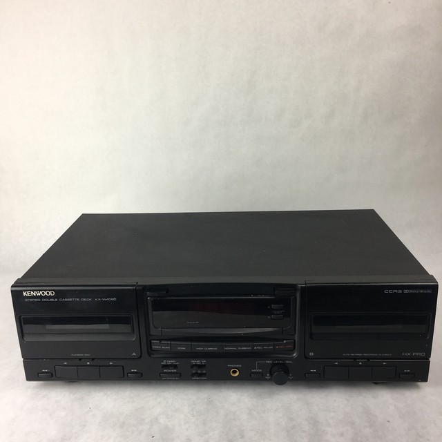 Kenwood Kxw4060 Stereo Double Cassette Deck W/ Maxell Ur90 Tapes for