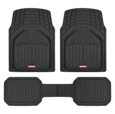 Motor Trend 943-BK FlexTough Defender Car Floor Mats -Next Generation Deep Dish 