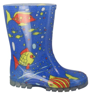 Bottes De Pluie Enfant Beck Avec Motifs Poissons - Imperméables Et Antidérapantes Pour Petits Aventuriers