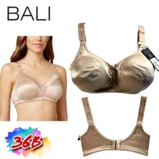 NWT Bali Women's 38DD Double Support Tailored Lace T-Shirt Wireless Bra DF3820