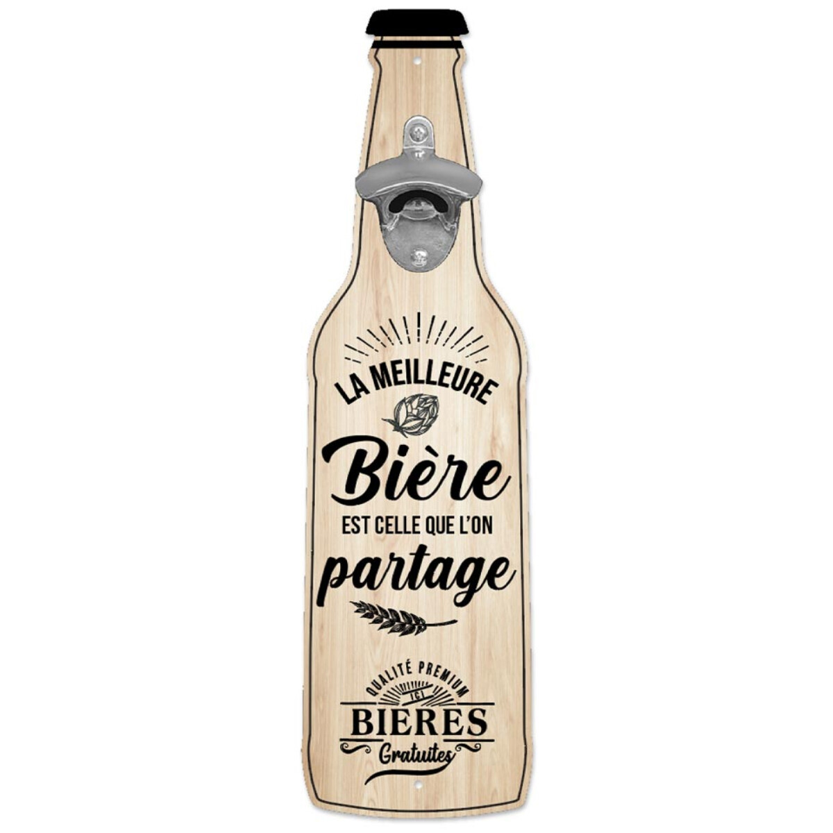 Décapsuleur Mural StarR-X Motif Bouteille De Bière Rouge - Modèle Original Vintage