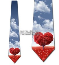 Valentine's Day Ties Mens Heart Tie Holiday Necktie