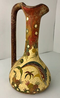 Greek Clay Vase Copy from Island Kreta 1500 BC No. 309