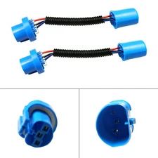 2x 9004 9007 Extension Wire Harness Sockets Connectors For Headlights Fog Lights