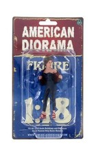 50's Lady Woman Female Girl in Black Figure II American Diorama 1:18 4" Figure
