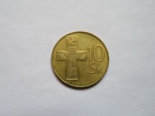 Slovakian 10 Korun - 1993 - Ten Korun - Slovakia - Bronze cross