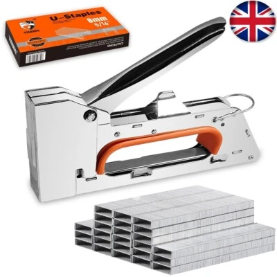 HANX Heavy Duty Staple Gun With 2200PCS Nails Trigger Staple Tracker Upholstery Tool