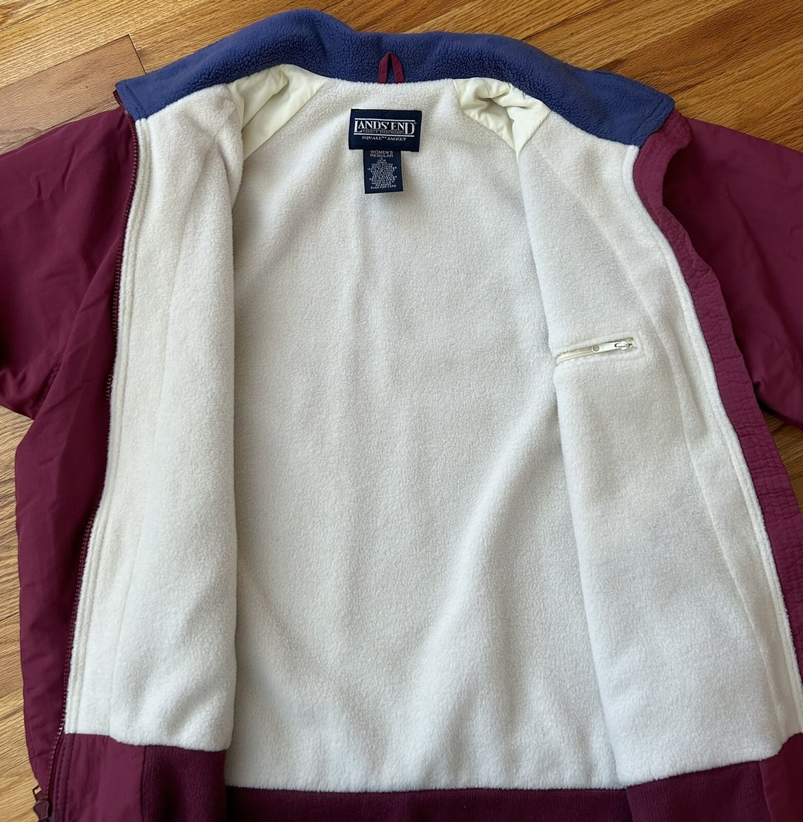 LANDS END Direct Merchant Womens Squall Jacket Polartec Fleece