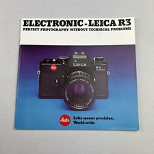 Vintage Electronic Leica R3 Perfect Photography Catalog Brochure Bodies Lenses