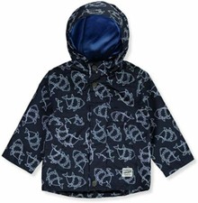 Osh Kosh B'gosh Boys Blue Shark Rain Jacket Size 4 5/6 7
