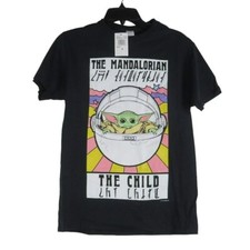 Star Wars The Mandalorian Men's The Child T-Shirt Size Small Black Graphic Print