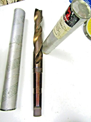   NEW MICHIGAN DRILL 210C 1-3/8 4MT SUPER COBALT # 4 MORSE TAPER SHANK DRILL