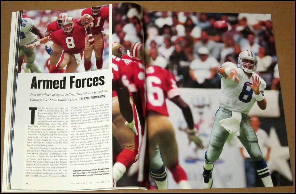 10/25/1993 Sports Illustrated Michael Irvin Dallas Cowboys World Series