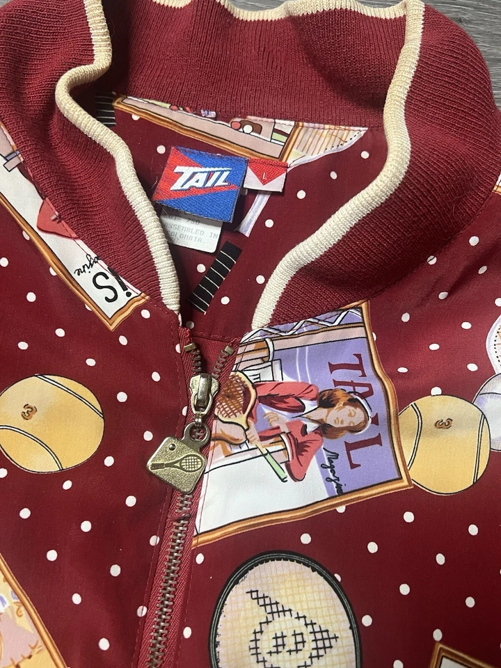 VINTAGE TAIL TECH FULL ZIP JACKET WOMENS LARGE TENNIS 80’s / 90’s - Image 2 of 3