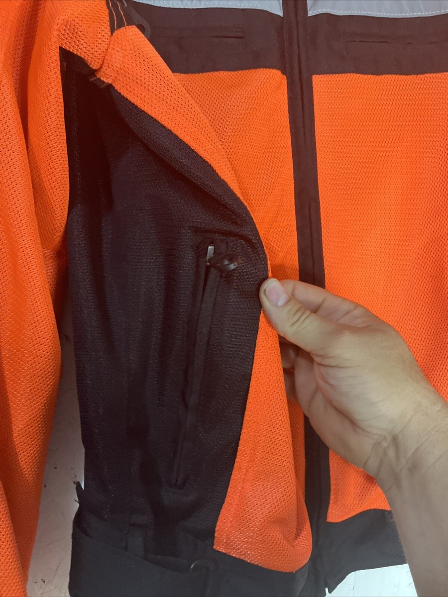 Harley Davidson Jacket Small Black Orange Mesh Reflective Harley Davidson Jacket Small Black Orange Mesh Reflective
