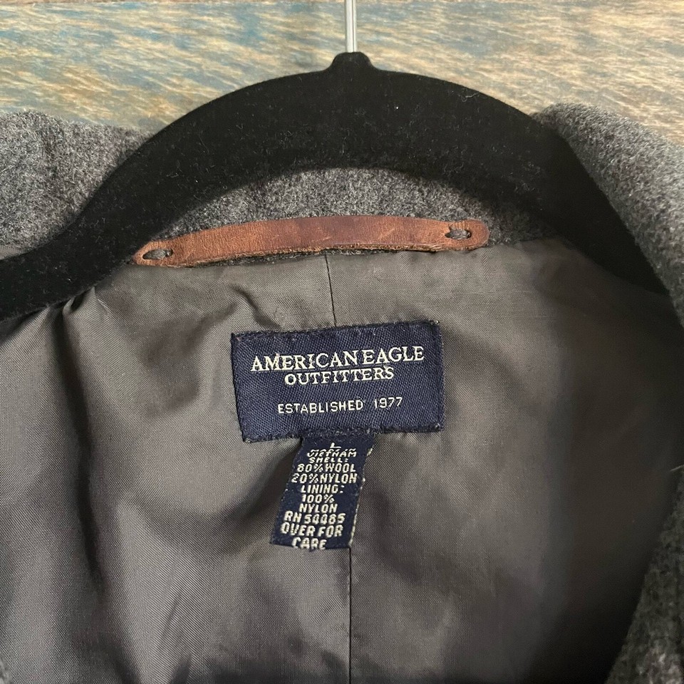 American Eagle‎ Outfitters Gray Wool Blend Coat Size Large eBay