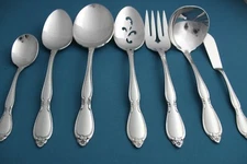 7pc Serving Tablespoon Pierced Fork Casserole Ladle Oneida CHATELAINE Community
