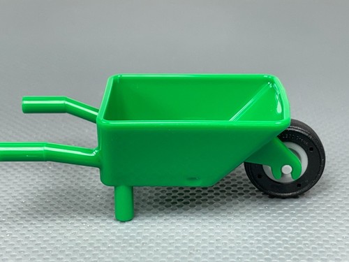 LEGO Minifigure Carrello utensili carriola verde 60337 Pneumatico nero - Foto 4 di 7