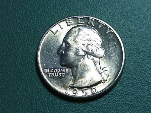 1950-D Denver Mint  Washington Silver Quarter...#23230... Choice UNC