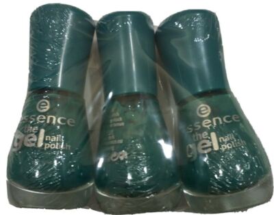 Essence The Gel Nail Polish - Island Hopping  #64 Green~~Lot of 3~~NEW.