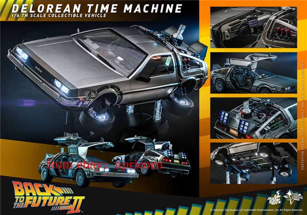 Hottoys MMS636 Back to the Future Part 2 DeLorean Time Machine 1/6