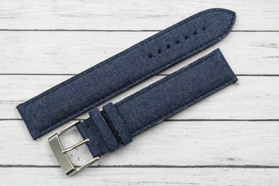 Cinturino Per Orologio da Polso XXL Pelle e Jeans 22mm Fatto a Mano in  Italia | eBay