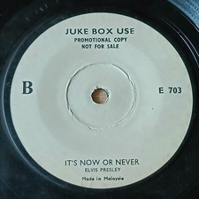 ELVIS PRESLEY - Rod Stewart Rare Malaysia Musix Box Promo 45rpm 7" EP E703