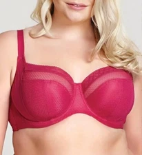 SCULPTRESSE by PANACHE 9841 CARMEL BALCONNETTE BRA IN STRAWBERRY